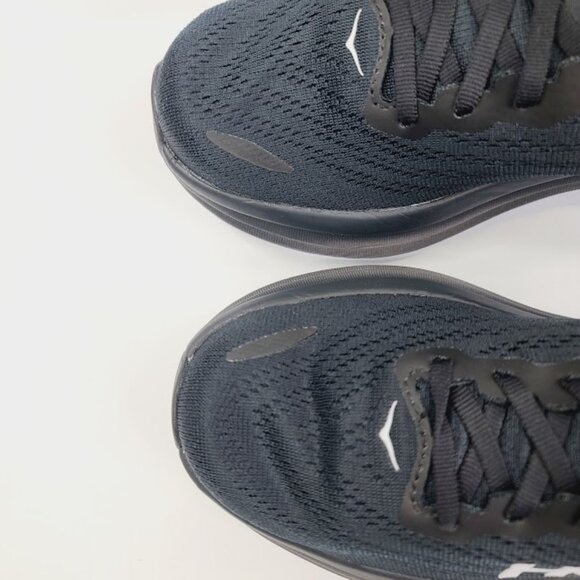 Hoka One One Men\'s Black White Bondi 8 Mesh Athletic Running Shoes Size 8D main image 4